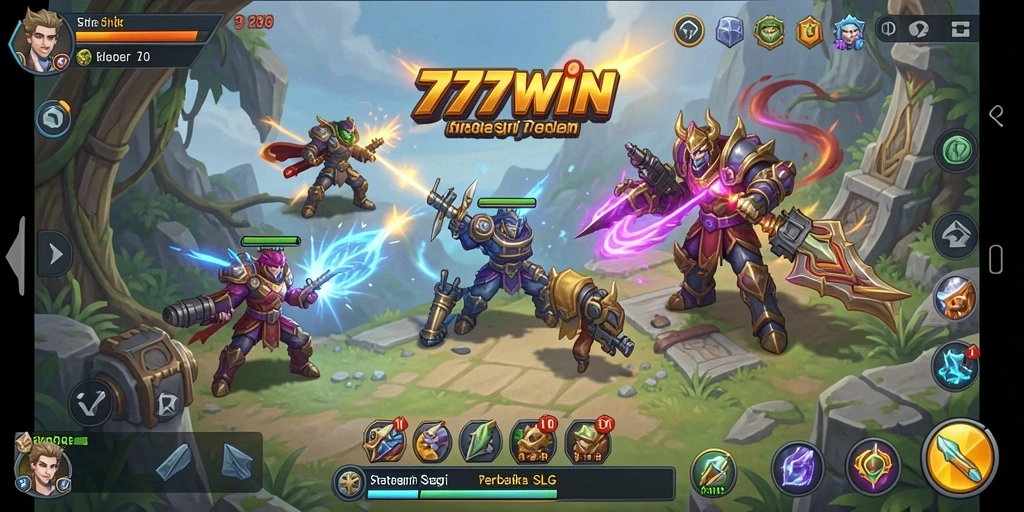 Tampilan gameplay <strong>777WIN</strong> yang menegangkan dan penuh strategi.