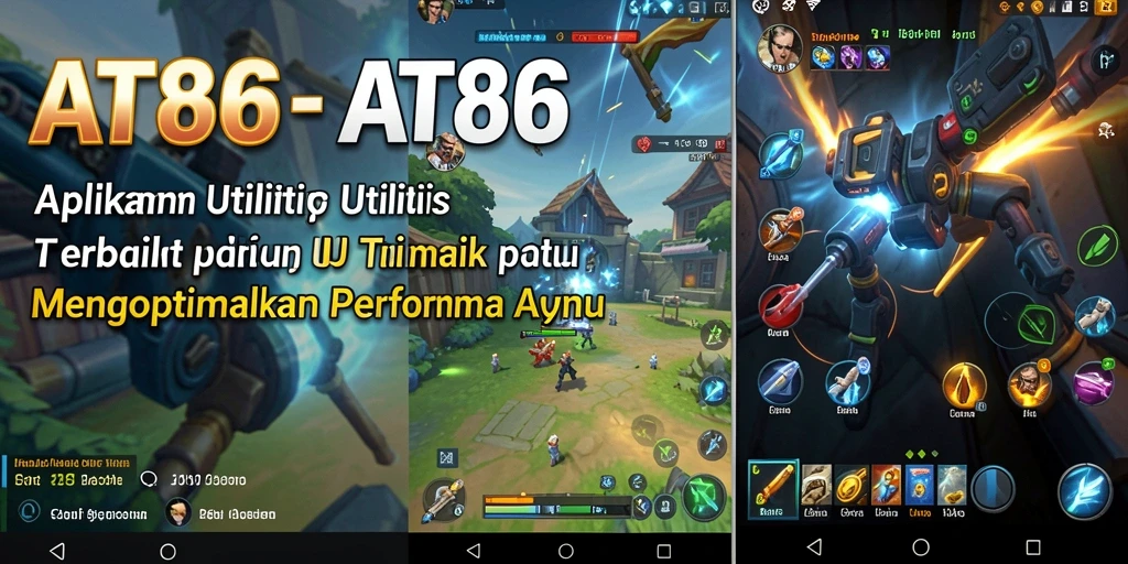 Screenshot utama AT866 mengilustrasikan pengoptimalan aplikasi Utility.