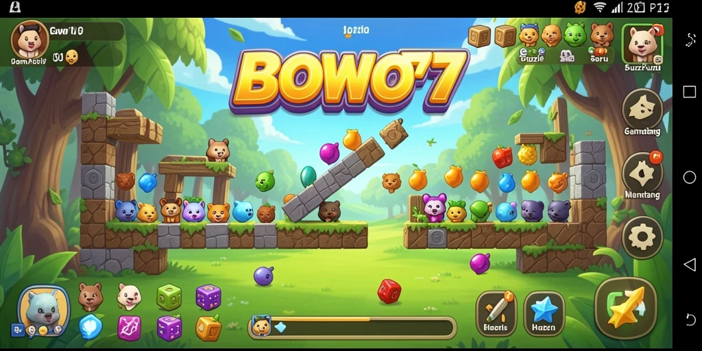 Gameplay BOWO77 menampilkan berbagai tantangan puzzle yang menarik.