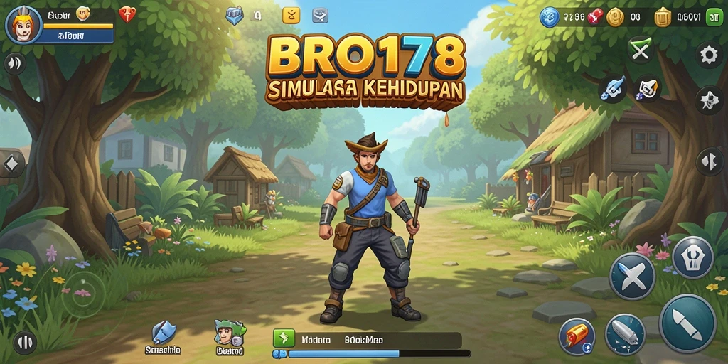 Screenshot utama BRO178 menampilkan gameplay simulasi yang imersif dan menarik.