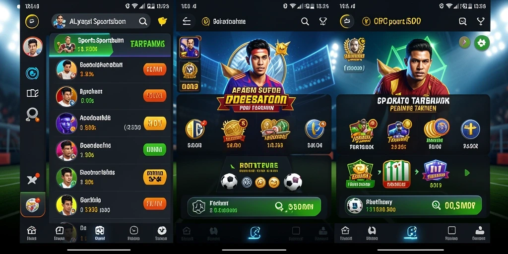 Tampilan utama D06 saat memasang taruhan dalam pertandingan olahraga.