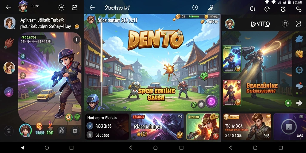 Screenshot DENTOTO menampilkan antarmuka yang ramah pengguna untuk manajemen tugas.