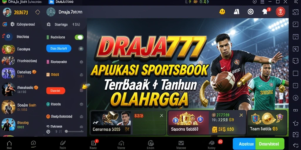 Screenshot DRAJA777 menampilkan layout taruhan olahraga yang menarik.