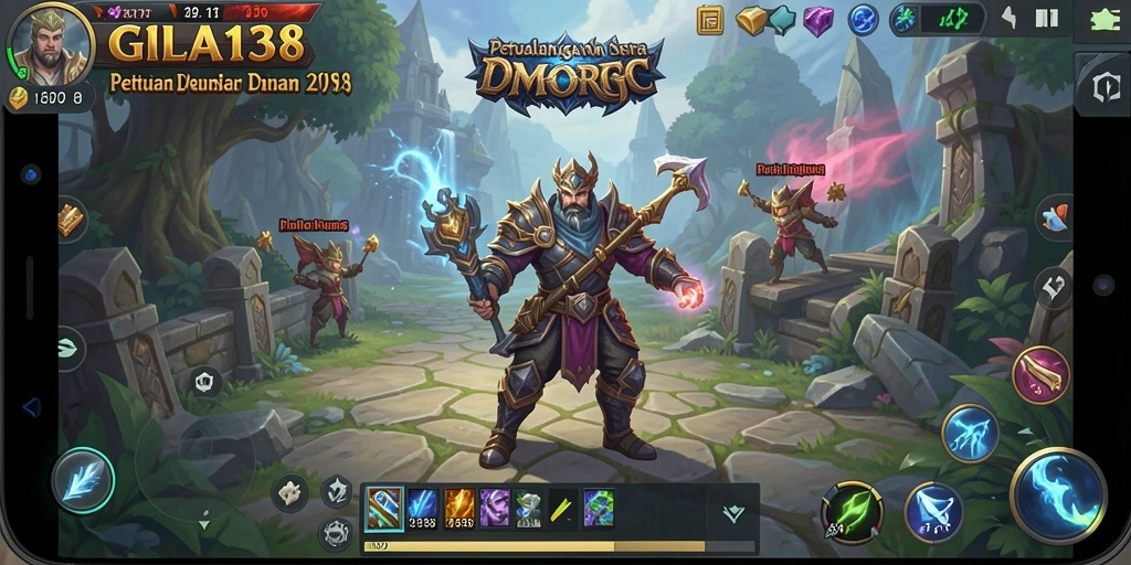 Tampilan utama gameplay GILA138 dengan aksi pertempuran yang mendebarkan.