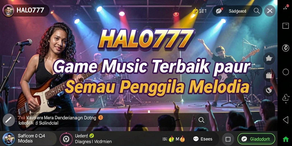 Tampilan utama HALO777 yang menarik saat memainkan musik.