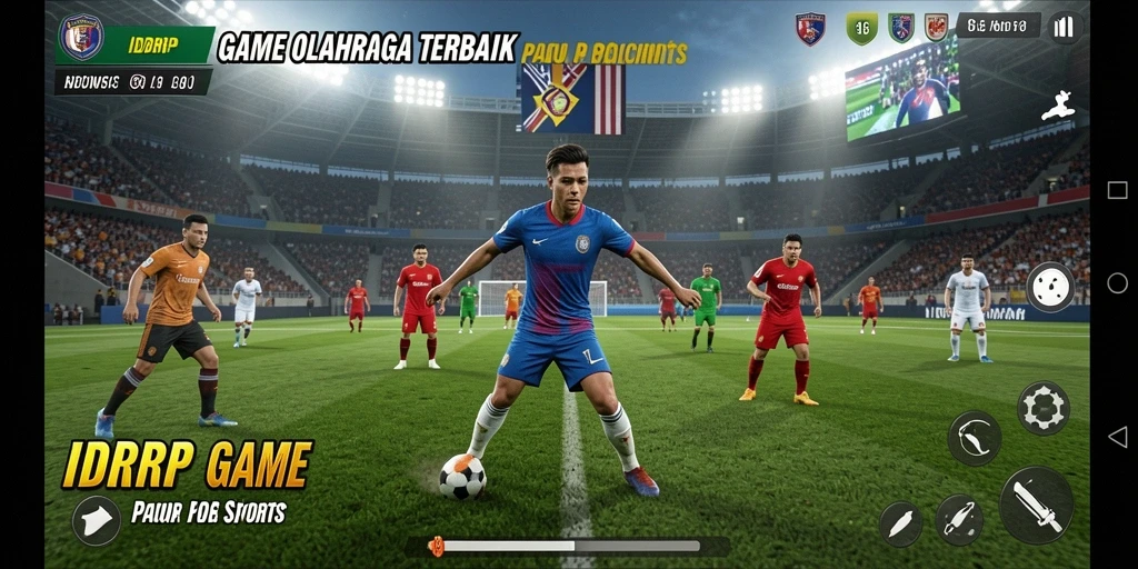 Screenshot gameplay <strong>IDRRP</strong> menampilkan aksi olahraga yang mendebarkan.