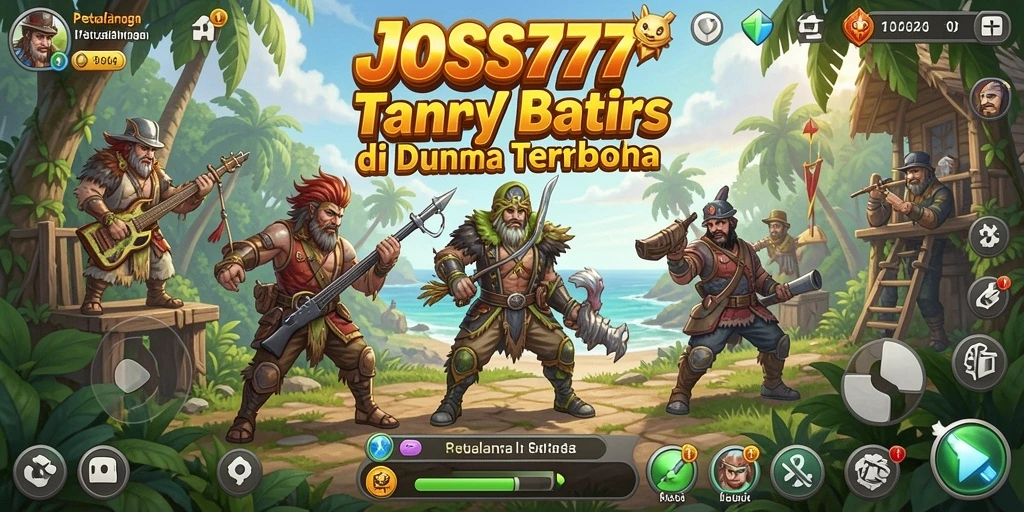 Screenshot dari gameplay JOSS777 yang menampilkan dunia terbuka yang luas.