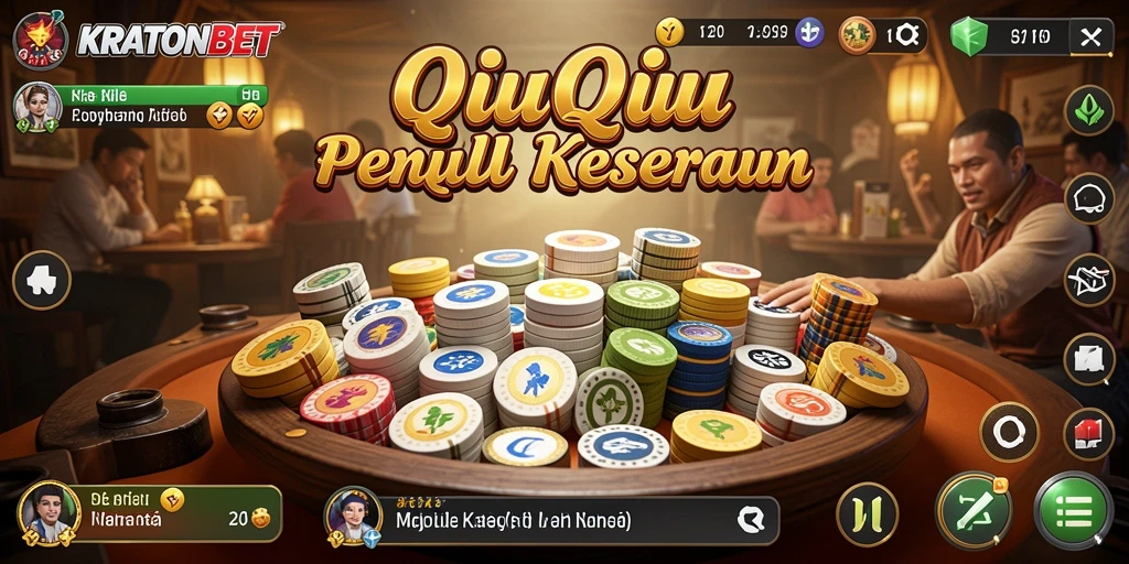 Tampilan menarik dari gameplay QiuQiu di KRATONBET.
