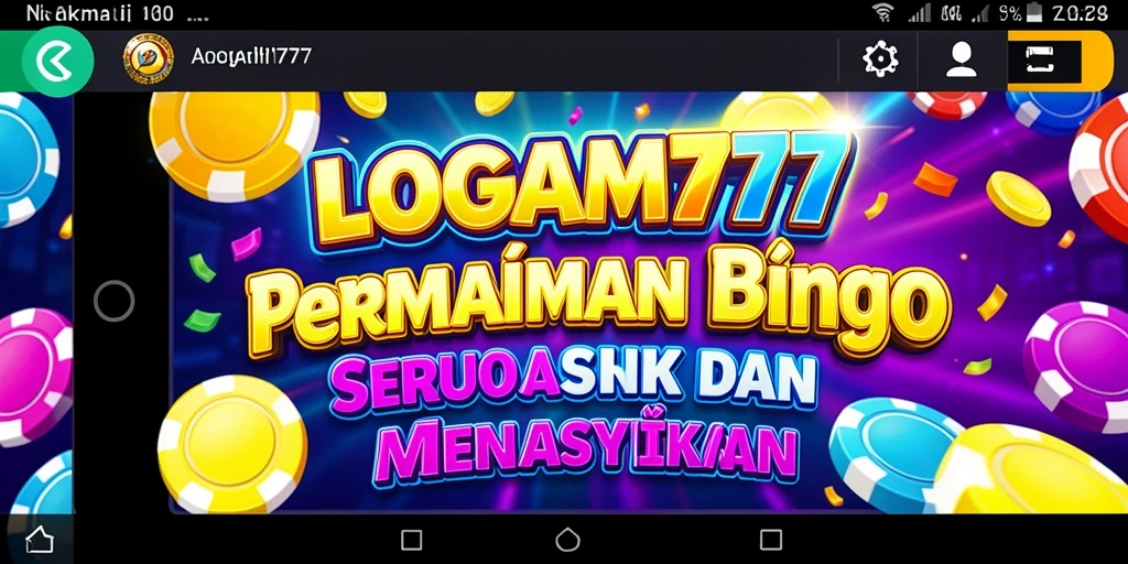 Tampilan gameplay seru di LOGAM777 dengan suasana Bingo yang menegangkan.