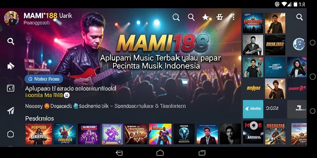 Screenshot MAMI188 menampilkan pengalaman seru bermain musik dengan teman.