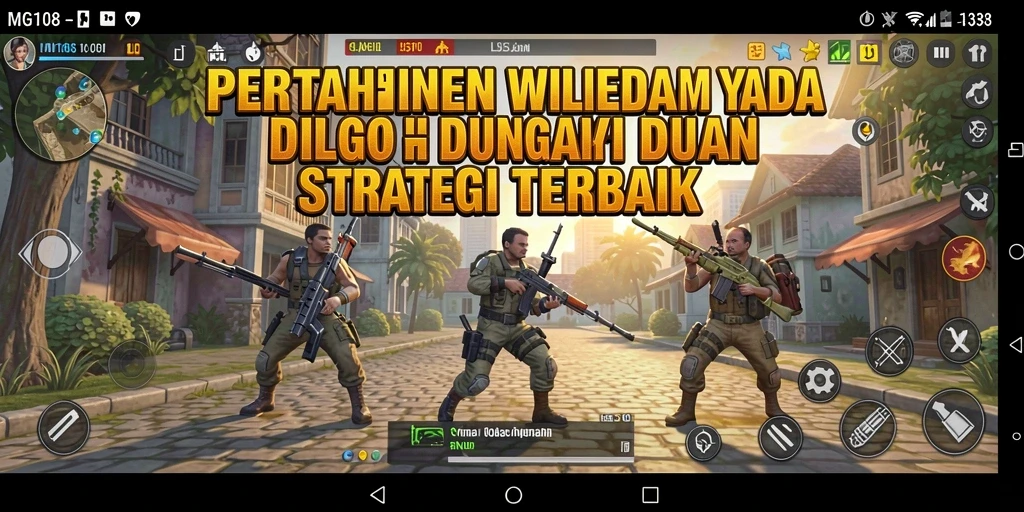 Gameplay MG108 menampilkan strategi menawan di Tower Defense.