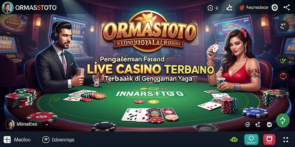 Tampilan gameplay Live Casino yang mengasyikkan di ORMASSTOTO.
