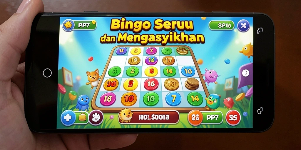 Tampilan gameplay menarik dari aplikasi Bingo PP7 yang menghibur.