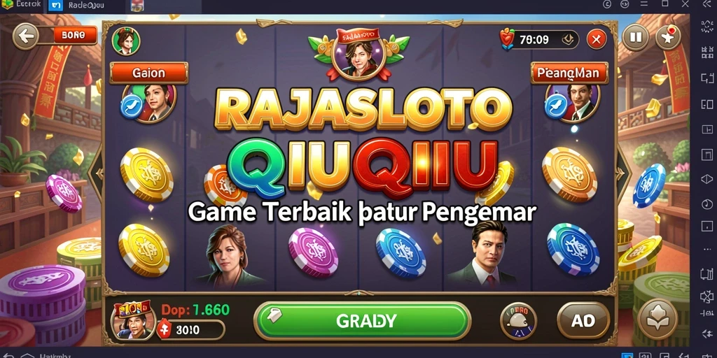 Tampilan gameplay QiuQiu yang seru dan interaktif.