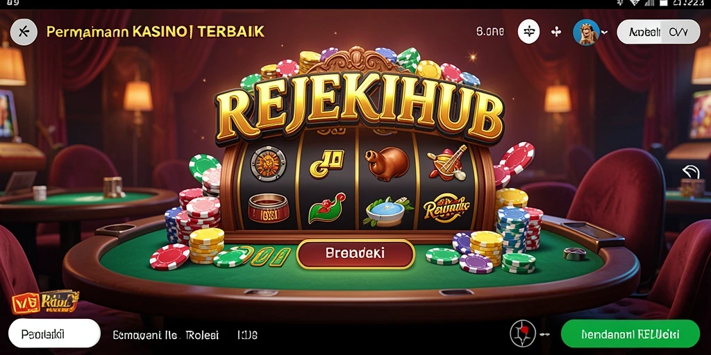 Screenshot gameplay REJEKIHUB menampilkan suasana Kasino yang mengasyikkan.