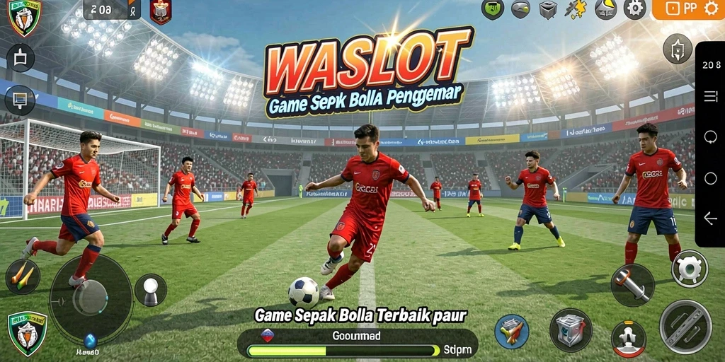 Tampilan gameplay WASLOT yang mendebarkan di lapangan hijau.